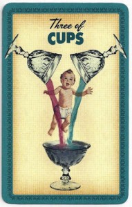 the housewives tarot threes cups upright
